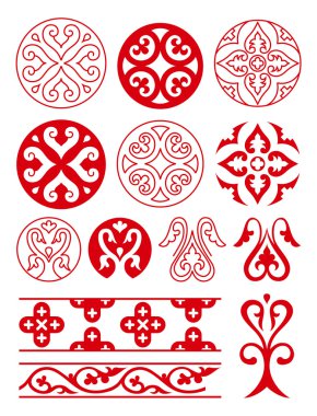 Floral ornaments clipart