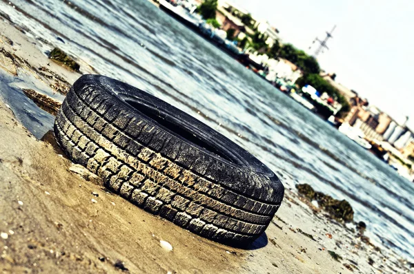 stock image Old tyre cover