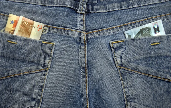 stock image Money in the pockets