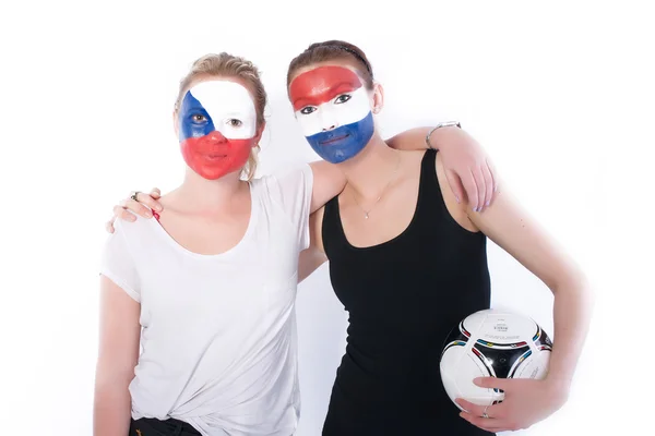 stock image Football soccer fans friends