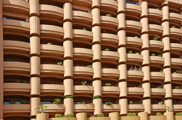 Fachada de hotel en el Mediterráneo, España — Foto de Stock