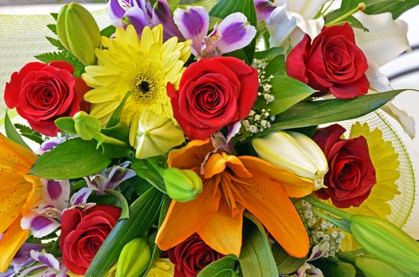 stock image Floral bouquet of different flowers