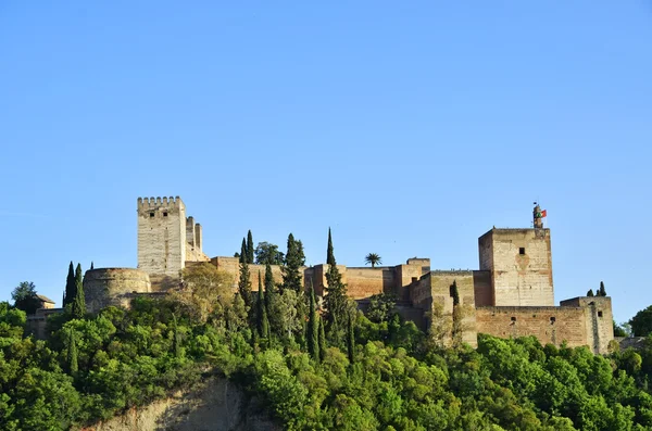 Visa av alcazaba, alhambra, granada — Stockfoto