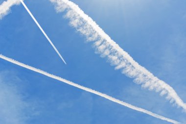 Chemtrails in progress clipart