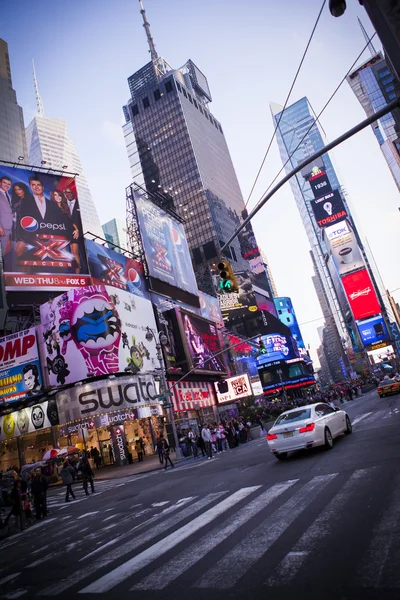 Zeit quadratisch, New York — Stockfoto