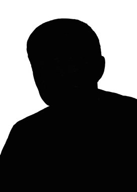 Silhouette of the man clipart