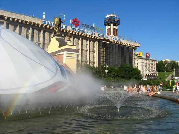 stock image Huge ball in the center of Kiev