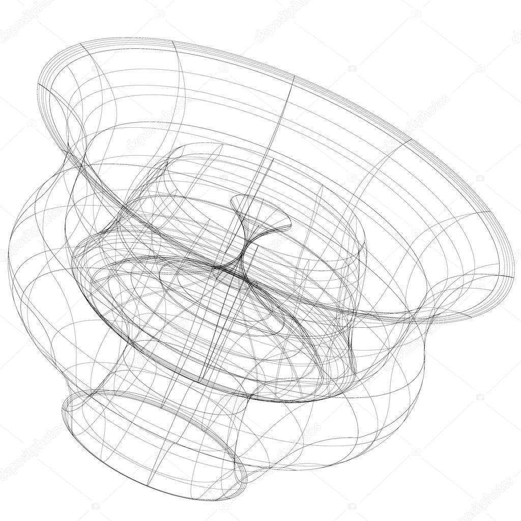 outlines abstract figure stock