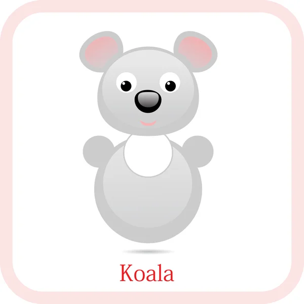 Tumbler brinquedo Koala — Vetor de Stock