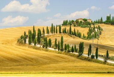 Old farm in Val d'Orcia (Tuscany) clipart