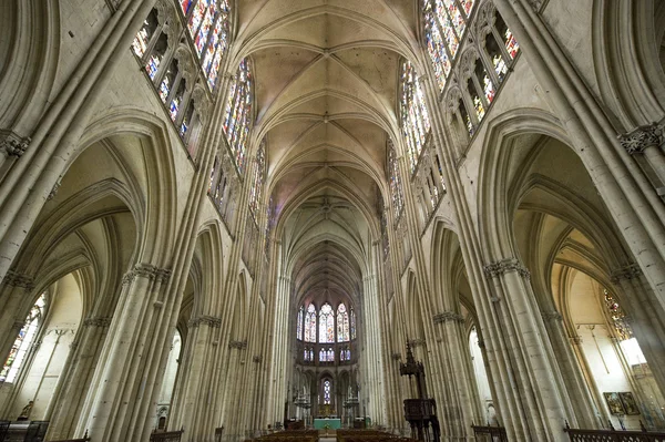 Troyes - Innenraum der Kathedrale — Stockfoto
