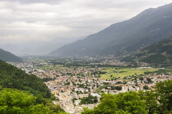 Valtellina, vista panorâmica — Fotografia de Stock