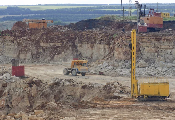 Stock image Dump truck in quarry