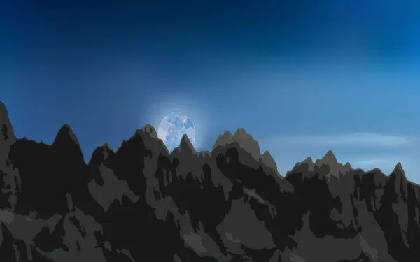 Chaîne de montagnes — Image vectorielle
