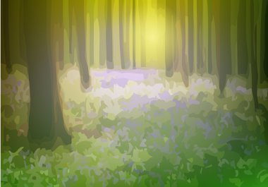 Season forest clipart