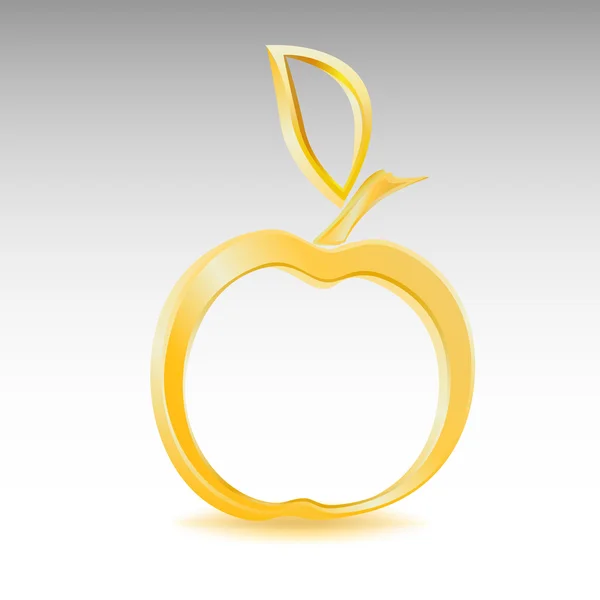 Apple gold — Stock Vector