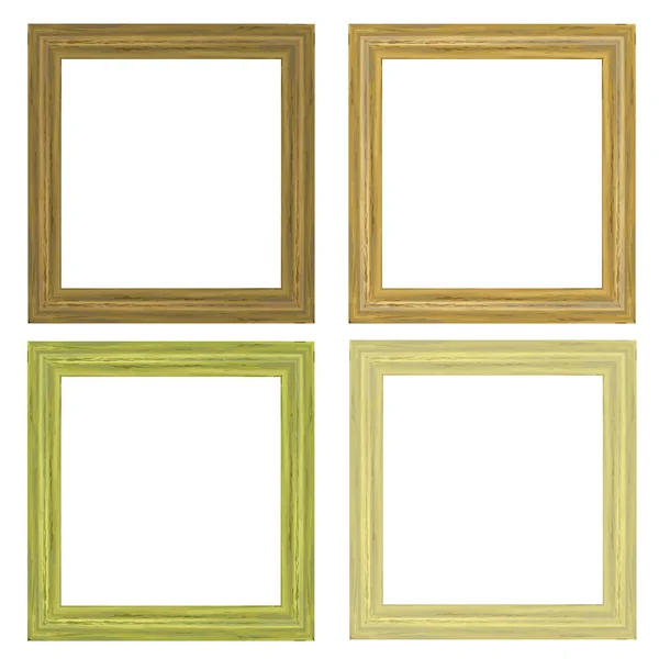 The wooden frame — Stock Vector