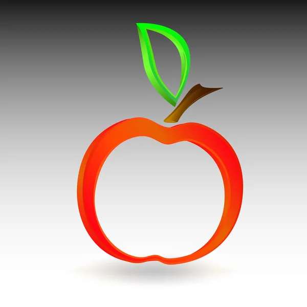Красные яблоки — стоковый вектор