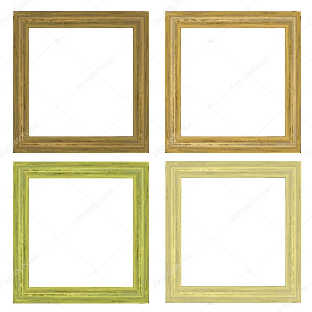 The wooden frame