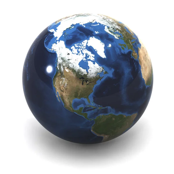 Глобус Землі США — стокове фото