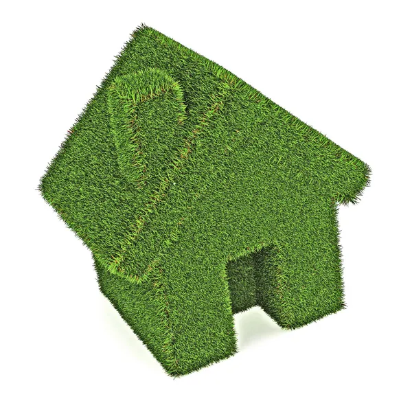 Πράσινο οικολογικό σπίτι — Φωτογραφία Αρχείου