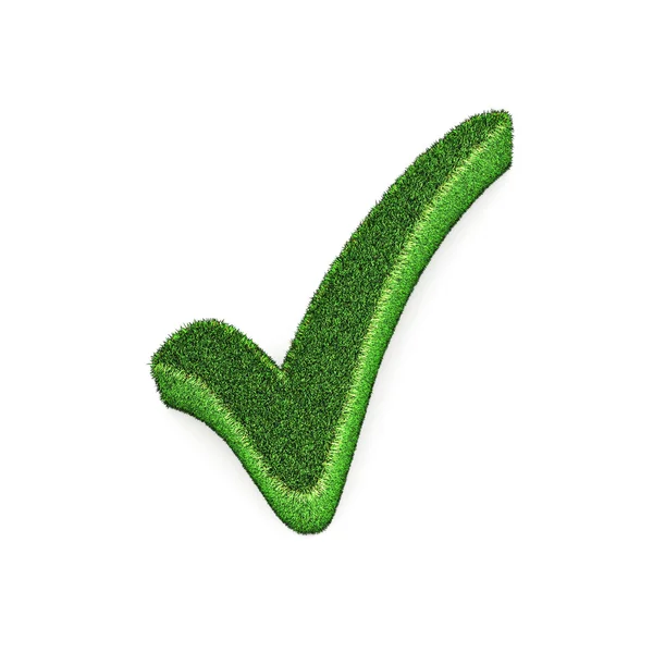 Green Tick Concetto — Foto Stock