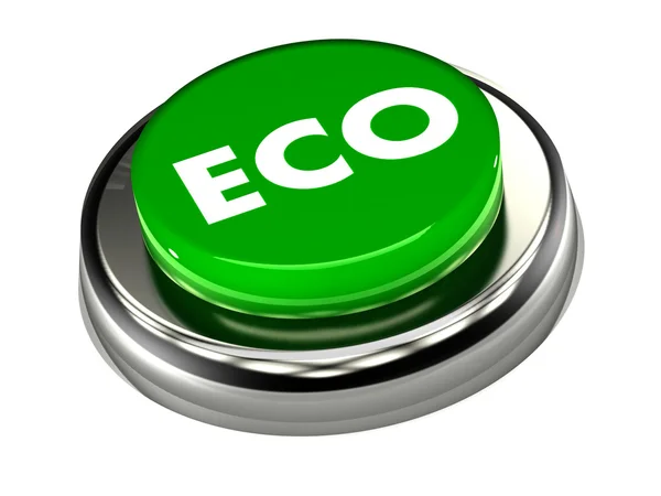 Кнопка eco — стоковое фото