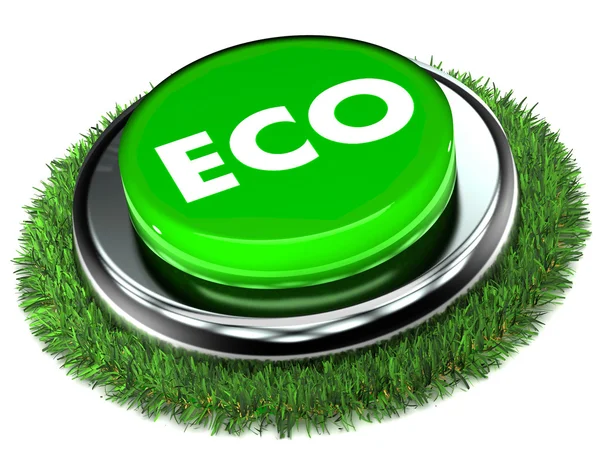 Eco tlačítko — Stock fotografie