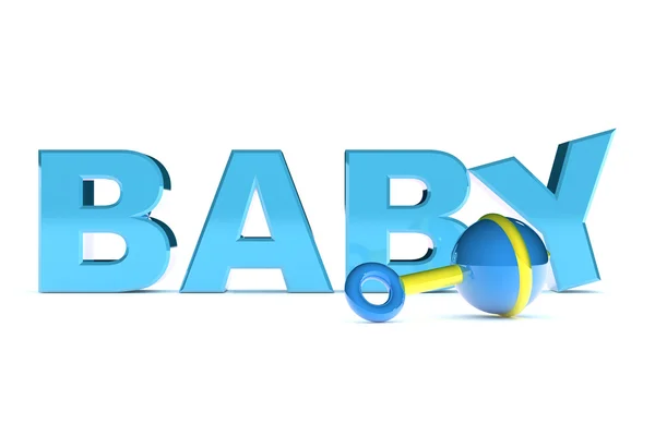 Baby boy tekst — Zdjęcie stockowe