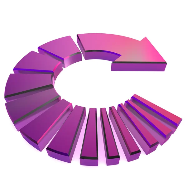 stock image Purple Circular Arrow