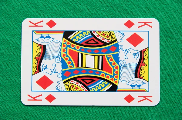 Isolierte König Spielkarte — Stockfoto