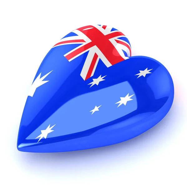 Kalp Avustralya — Stok fotoğraf