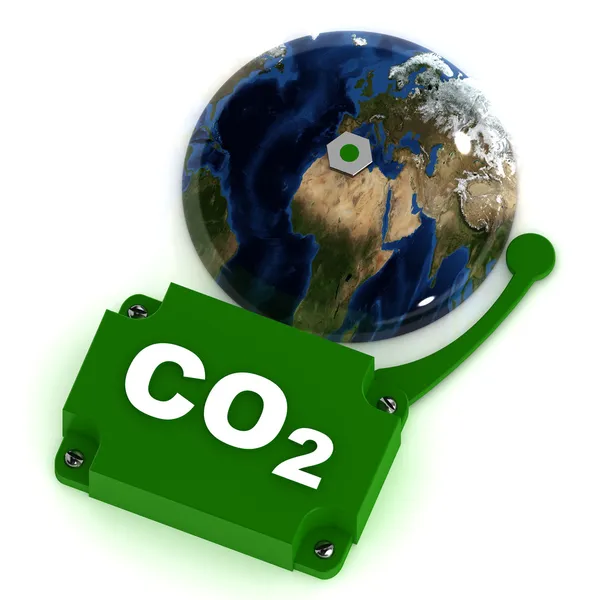 Advertencia sobre el CO2 —  Fotos de Stock