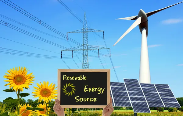 Förnybar energikälla — Stockfoto