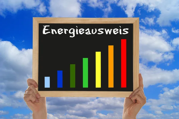 Świadectwo charakterystyki energetycznej — Zdjęcie stockowe