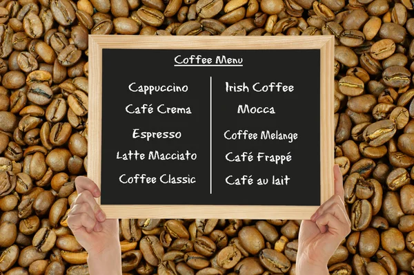 Különböző típusú kávé — Stock Fotó