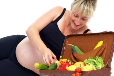 Pregnant woman clipart