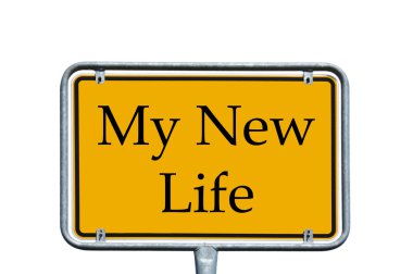 Sign - my New Life clipart