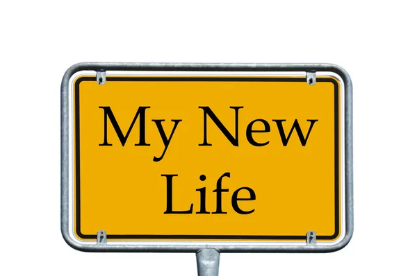 Señal - mi nueva vida — Foto de Stock