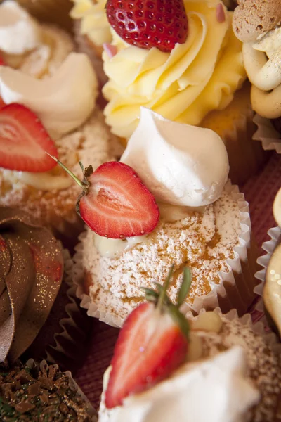 stock image Various cupcakes at a bakesale