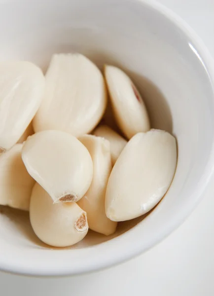 stock image Garlic peeled