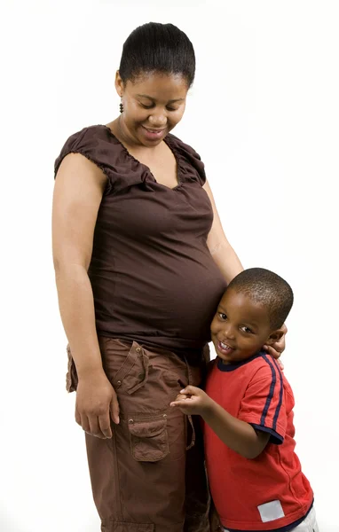 Pregnant mother and child — Stock Photo, Image