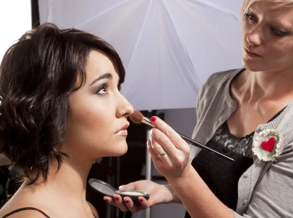 Make-up for the shoot — Stock Photo, Image
