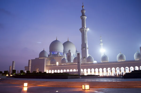 Sheikh zayed moskee in Verenigde Arabische Emiraten Rechtenvrije Stockafbeeldingen