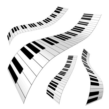 Piano keys clipart