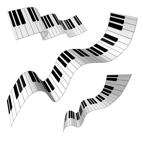 Piano toetsen — Stockvector