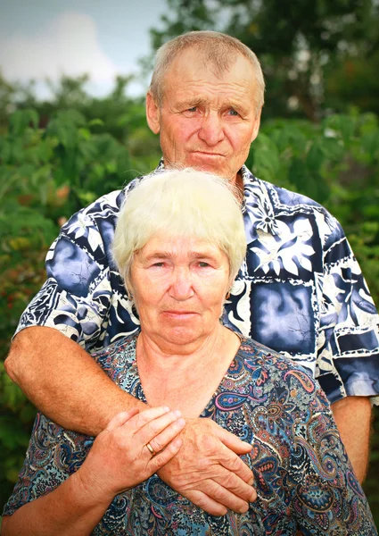 Triste coppia di anziani Immagine Stock