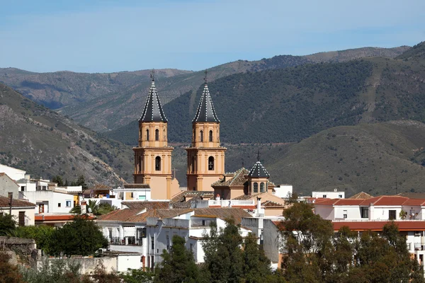 Katedra andaluzyjskiej miejscowości orgiva, Hiszpania — Zdjęcie stockowe