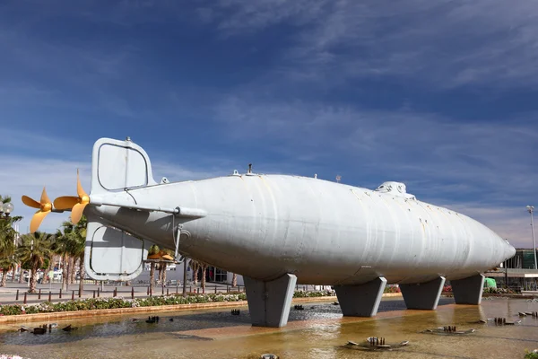 Le sous-marin Peral dans la ville de Cartagena, Espagne — Photo