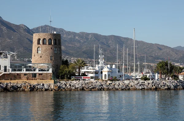 Přístav puerto banus, marbella, Španělsko — Stock fotografie